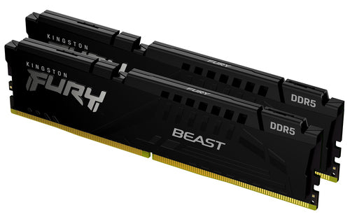 Kingston Technology FURY Beast 64GB 6000MT/s DDR5 CL36 DIMM (Kit of 2) Black