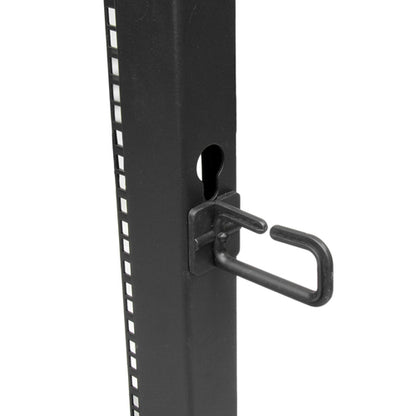 StarTech.com 15U 4-Post Server Rack, 19in Open Frame Rack with 40in (101cm) Mounting Depth and 1200lb (544kg) Weight Capacity, Mobile or Floor Mount IT Rack
