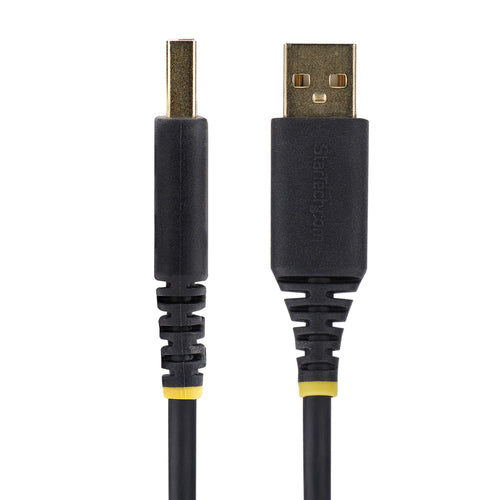 StarTech.com 10ft (3m) USB to Null Modem Serial Adapter Cable, Interchangeable DB9 Screws/Nuts, COM Retention, USB-A to RS232, FTDI, Level-4 ESD Protection, Windows/macOS/ChromeOS/Linux - Rugged TPE Construction