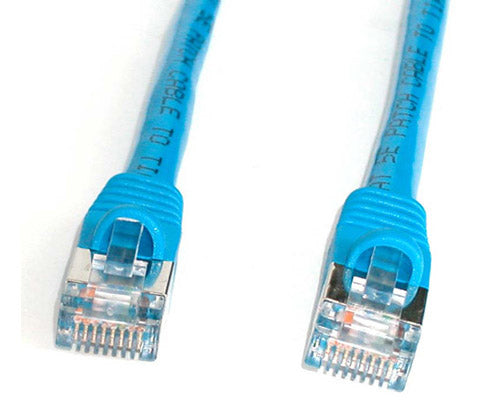StarTech.com 50 ft Cat5e Blue Snagless Shielded RJ45 STP Cat 5e Patch Cable - 50ft Patch Cord