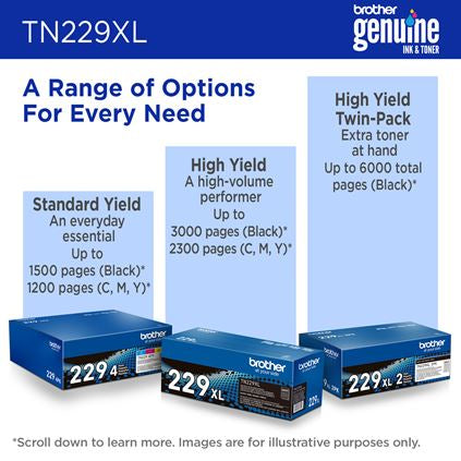 Brother TN-229XLY toner cartridge 1 pc(s) Original Yellow