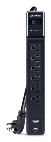 CyberPower 6 Outlet Surge Strip With USB
