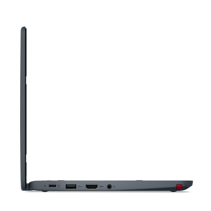 Lenovo 300w 2-in-1 Gen 5 Intel® N N150 Hybrid (2-in-1) 29.5 cm (11.6") Touchscreen HD 8 GB LPDDR5-SDRAM 128 GB SSD Wi-Fi 6E (802.11ax) Windows 11 Pro English Grey