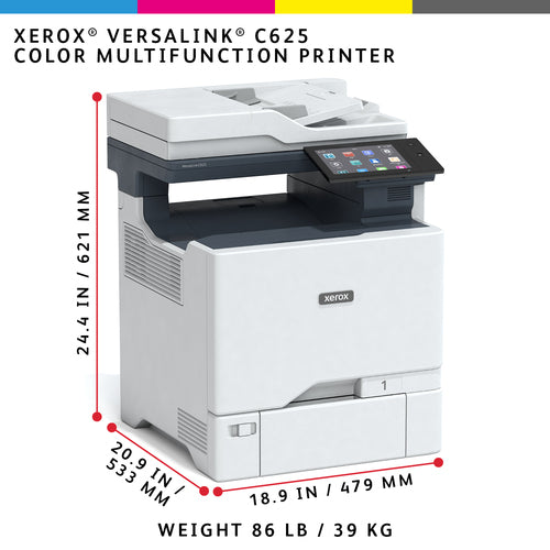 Xerox VersaLink C625 A4 50ppm Duplex Copy/Print/Scan/Fax PS3 PCL5e/6 2 Trays 650 Sheets