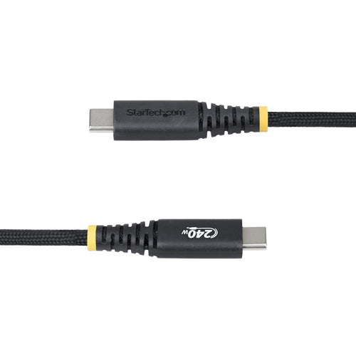 StarTech.com 6ft (1.8m) USB-C Charging Cable, Durable and Ultra-Flexible, 240W (5A) PD EPR, USB 2.0 Laptop Charger Cable, USB-IF Certified, Rugged USB-C Charging Cord