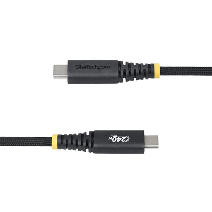 StarTech.com 6ft (1.8m) USB-C Charging Cable, Durable and Ultra-Flexible, 240W (5A) PD EPR, USB 2.0 Laptop Charger Cable, USB-IF Certified, Rugged USB-C Charging Cord