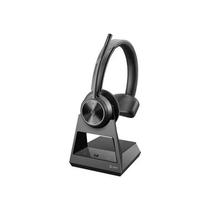 Poly Savi 7310-M Office DECT 1920-1930 MHz Single Ear Headset - Mono - Wireless - DECT 6.0 - 590.6 ft - 20 Hz - 20 kHz - On-ear - Monaural - Ear-cup - Noise Cancelling Microphone - Black