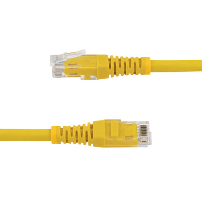 StarTech.com 25ft CAT6 Ethernet Cable - Yellow CAT 6 Gigabit Ethernet Wire -250MHz 100W PoE RJ45 UTP Molded Network/Patch Cord w/Strain Relief/ Individually Tested