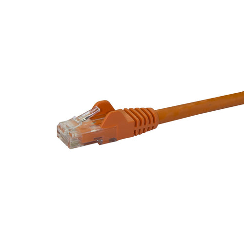 StarTech.com 5ft CAT6 Ethernet Cable - Orange CAT 6 Gigabit Ethernet Wire -250MHz 100W PoE RJ45 UTP Network/Patch Cord Snagless w/Strain Relief Individually Tested