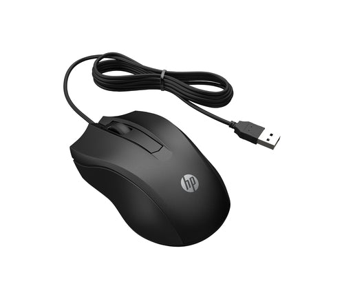 HP 105 BLK Wired mouse Office Ambidextrous USB Type-A Optical 1600 DPI