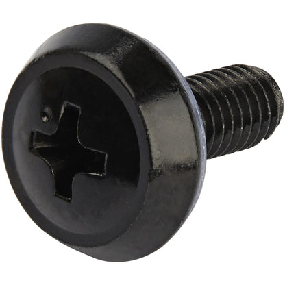 StarTech.com 50-Pack 10-32 12mm Screws, Washers and Square Hole Cage Nuts with Installation Tool, Hardware Mounting Kit for 19" or 10" Server Racks, Cabinets and Enclosures, Black - TAA