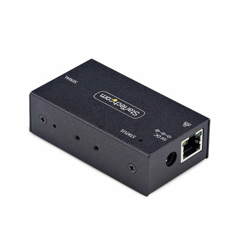 StarTech.com 1-Port Serial to Ethernet Adapter, IP Serial Device Server For Remote RS232 Devices, Wall/DIN Rail Mountable, Metal Housing, RJ45 LAN to DB9 Serial Converter, TAA