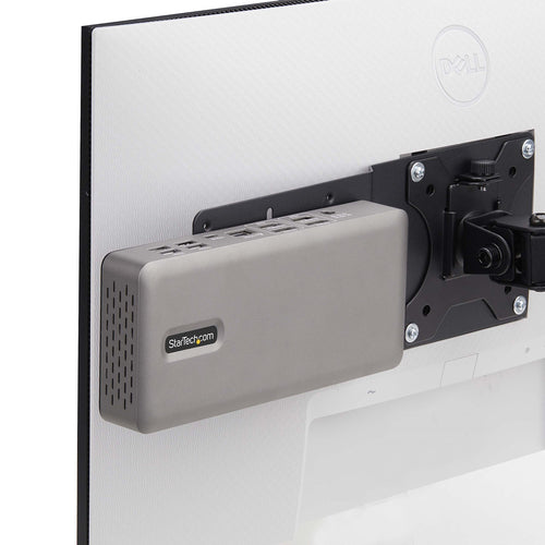 StarTech.com VESA Mounting Bracket for NUC/Thin Clients or Laptop Docking Stations, VESA 75x75/100x100 Compatible Extension Plate For Mini PC