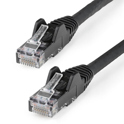 StarTech.com 30cm(1ft) CAT6 Ethernet Cable - LSZH (Low Smoke Zero Halogen) - 10 Gigabit 250Mhz 100W PoE RJ45 UTP Network Patch Cord Snagless with Strain Relief - Black CAT 6, ETL Verified, 24AWG