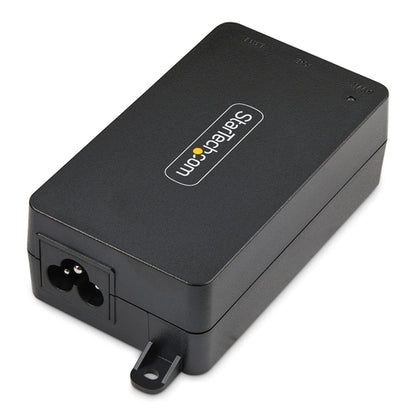StarTech.com 1-Port 10Gbps PoE++ Injector, 60W, 2.5/5/10G Ethernet/10/100/1000M, PoE++ (802.3af/at/bt), Wall Mountable, Unmanaged Inline Power Over Ethernet