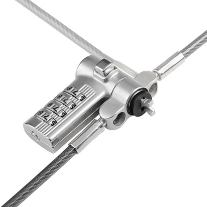 StarTech.com Universal Laptop Cable Lock 6.6ft (2m), Serialized Security Cable for Notebook, Compatible w/Noble Wedge®/Nano/K-Slot; Keyless Combination Cable, TAA