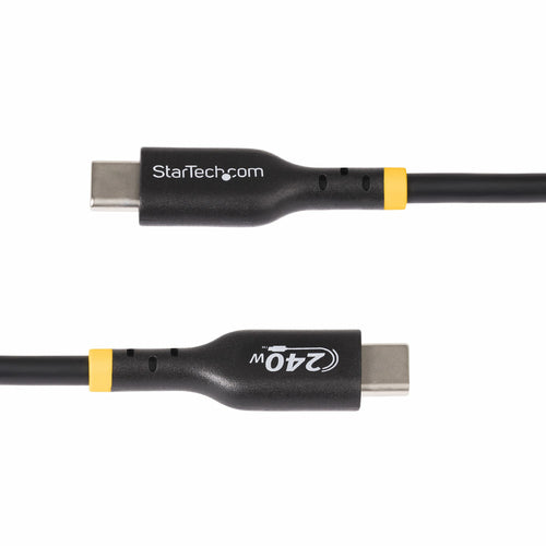 StarTech.com 6ft (1.8m) USB-C Charging Cable, Charge & Sync, 240W (5A) PD EPR, USB 2.0 Laptop Charger Cable, USB-IF Certified , TPE Jacket - Black USB C Charging Cord