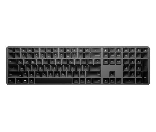HP KBD 975 Dual-Mode WL KBD 97 keyboard RF Wireless + Bluetooth Black