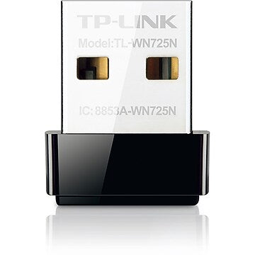 TP-LINK TL-WN725N Nano Wireless N150 Adapter  150Mbps  IEEE 802.11b/g/n  WEP  WPA / WPA2  Plug & Play in Windows 10 (32 bit & 64 bit)