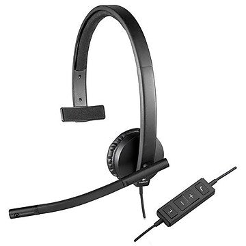 Logitech H570e USB Corded Single-Ear Headset - 981-000570