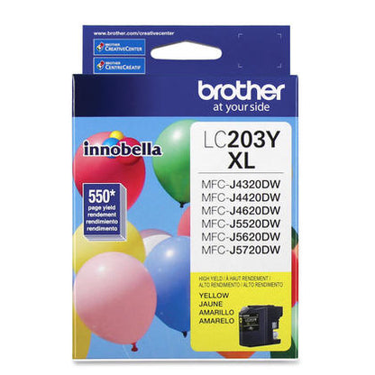 Brother LC 203 Yellow Ink Cartridge High Yield (LC203YS) 1106362