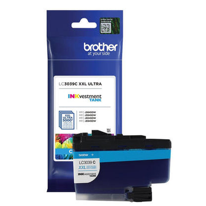 Brother ULTRA HIGH YIELD INKvestment CYAN INK FOR MFCJ5845DW/ MFCJ5945DW/ MFCJ6545DW LC3039CS