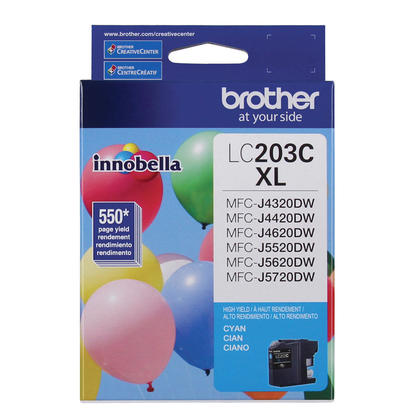Brother LC203 Cyan Ink Cartridge High Yield (LC203CS) 1106360