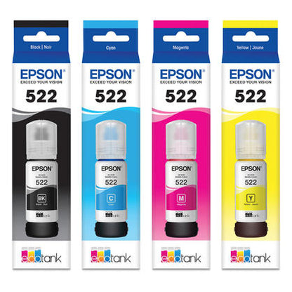 Epson 522 Single Ink Bottle - Black (T522120-S): High Yield Printer Ink
