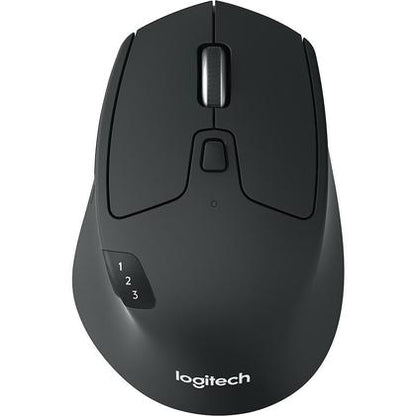 Logitech M720 Triathlon Multi-Device Wireless Mouse  Bluetooth  USB Unifying Receiver  1000 DPI  6 Programmable Buttons  2-Year Battery  Compatible with Laptop  PC  Mac  iPadOS