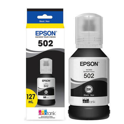 Epson 502 Single Ink Bottle - Black (T502120-CP)