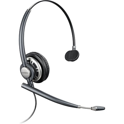 Poly EncorePro HW710 Headset - Mono - USB - Wired - Over-the-head - Monaural - Ear-cup - Noise Cancelling  Omni-directional Microphone - Noise Canceling - Black
