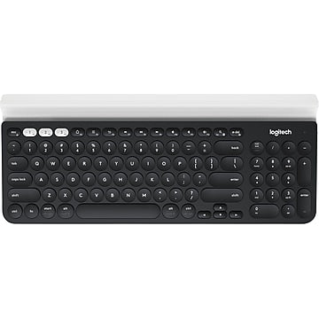 Logitech K780 Multi-Device Wireless Keyboard for Windows  Apple  Android or Chrome  Wireless 2.4GHz  Bluetooth  Smartphone and Tablet Cradle  Quiet  compatible with PC  Mac  Laptop