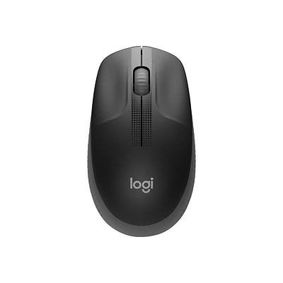 Logitech Wireless Mouse M190 - Full Size Ambidextrous Curve Design  18-Month Battery with Power Saving Mode  Charcoal