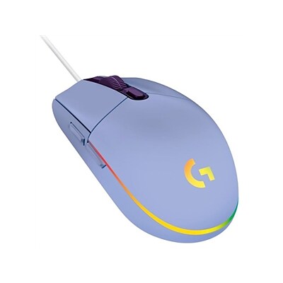 Logitech - G203 LIGHTSYNC Wired Optical Gaming Mouse with 8,000 DPI sensor - Wired - Lilac