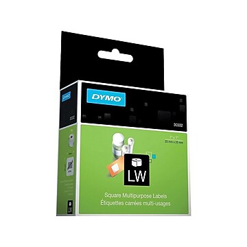DYMO Authentic LW Multi-Purpose Square Labels for LabelWriter Printers  1  x 1   1 Roll of 750