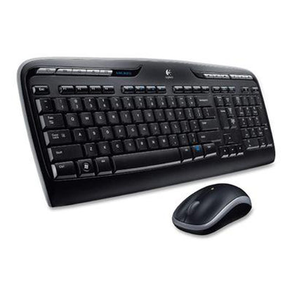 Logitech - MK320 Full-size Wireless Membrane Keyboard and Mouse Bundle - Black