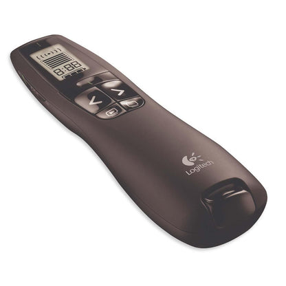 Logitech Professional Wireless Presenter R800 with Green Laser Pointer  100ft Projection  Black