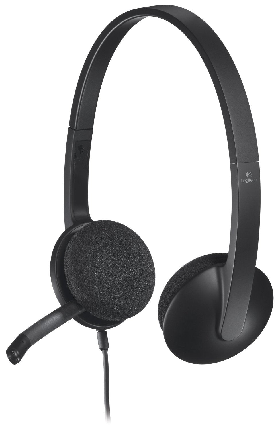 Logitech H340 USB Headset with Noise-Cancelling Mic  Black