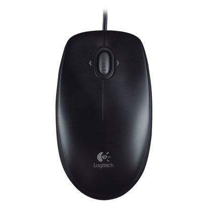 Logitech M100 Wired Optical Ambidextrous PC Mouse with 1000 DPI Optical Tracking  Gray