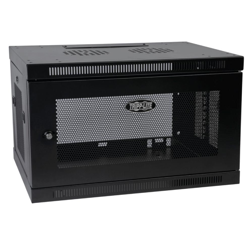 SRW6U SmartRack 6U Low-Profile Switch-Depth Wall-Mount Rack Enclosure Cabinet
