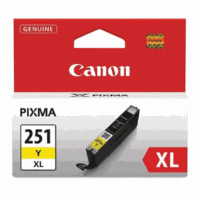 Canon 6451B001 (CLI-251XL)  High-Yield Ink  11 mL  Yellow